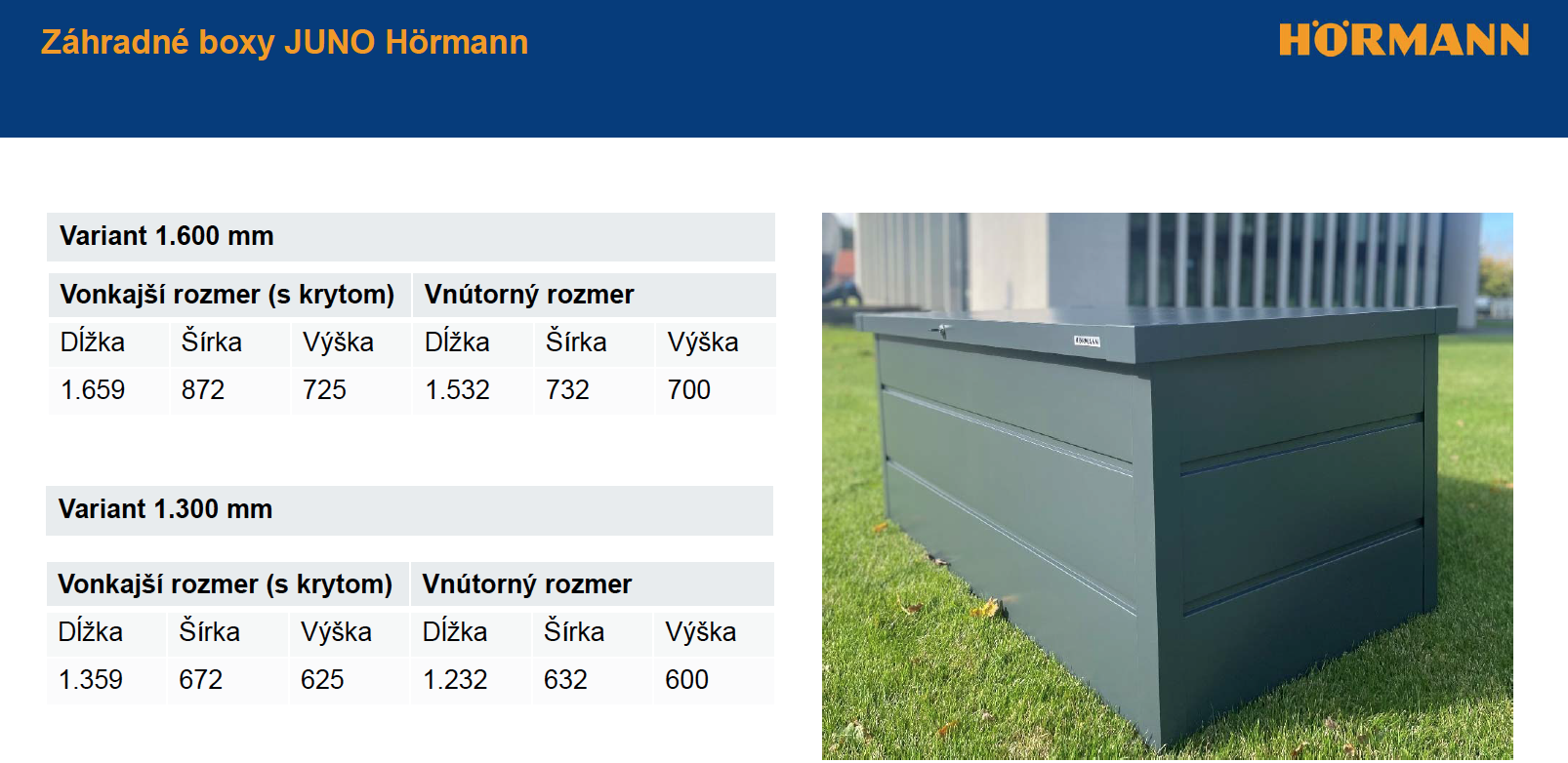 Záhradné boxy JUNO Hörmann2